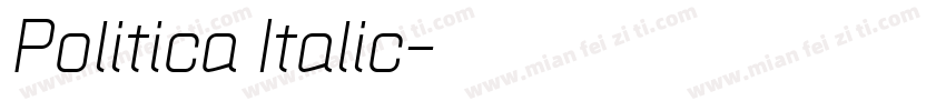 Politica Italic字体转换